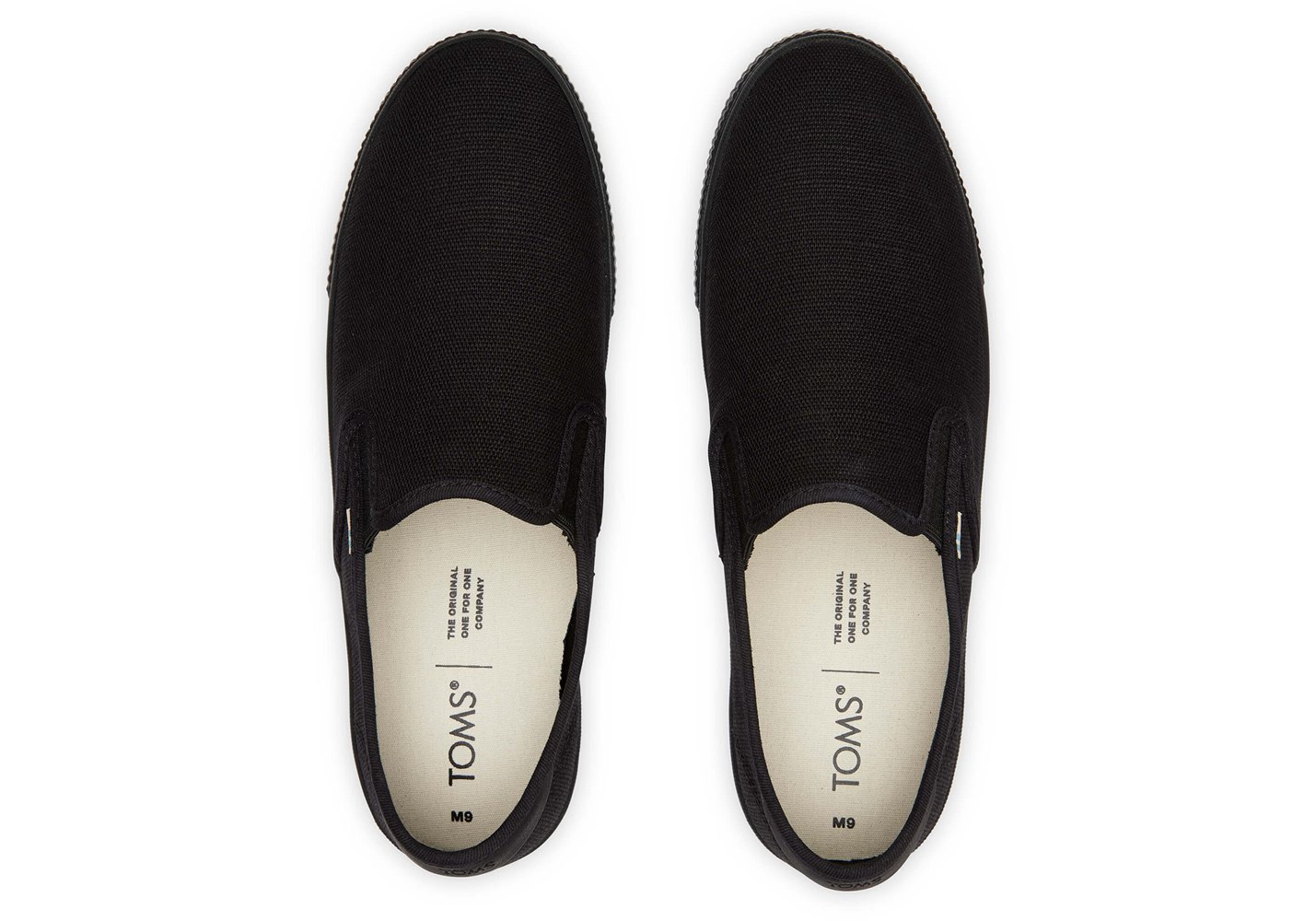 Toms Slip On Męskie Czarne - Baja - 96TLPSQHC